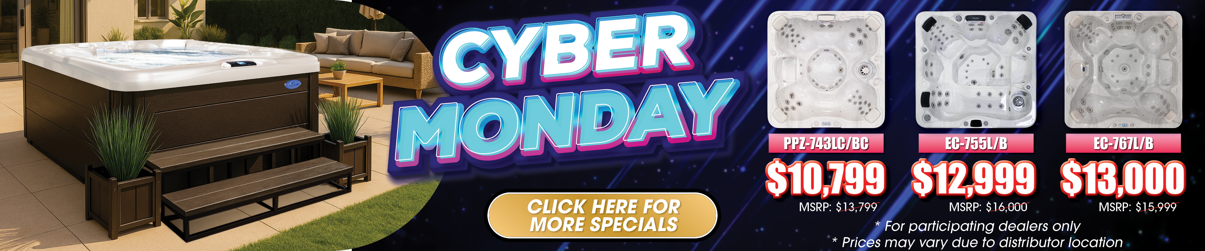 Calspas hot tub being used in a family setting - Brownsville